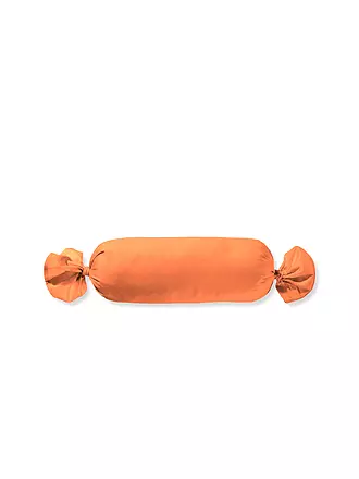 FLEURESSE | Satin Nackenrollenbezug ROYAL UNI 15x40cm Orange | 